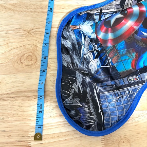 Marvel Avengers Captain America Satin Blue Holographic Christmas Stocking - Picture 11 of 11